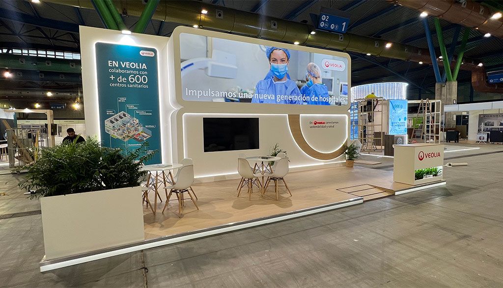 stand Veolia para Congreso Nacional de Ingeniería en el sector de la Sanidad