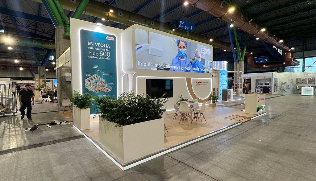 stand Veolia para Congreso Nacional de Ingeniería en el sector de la Sanidad