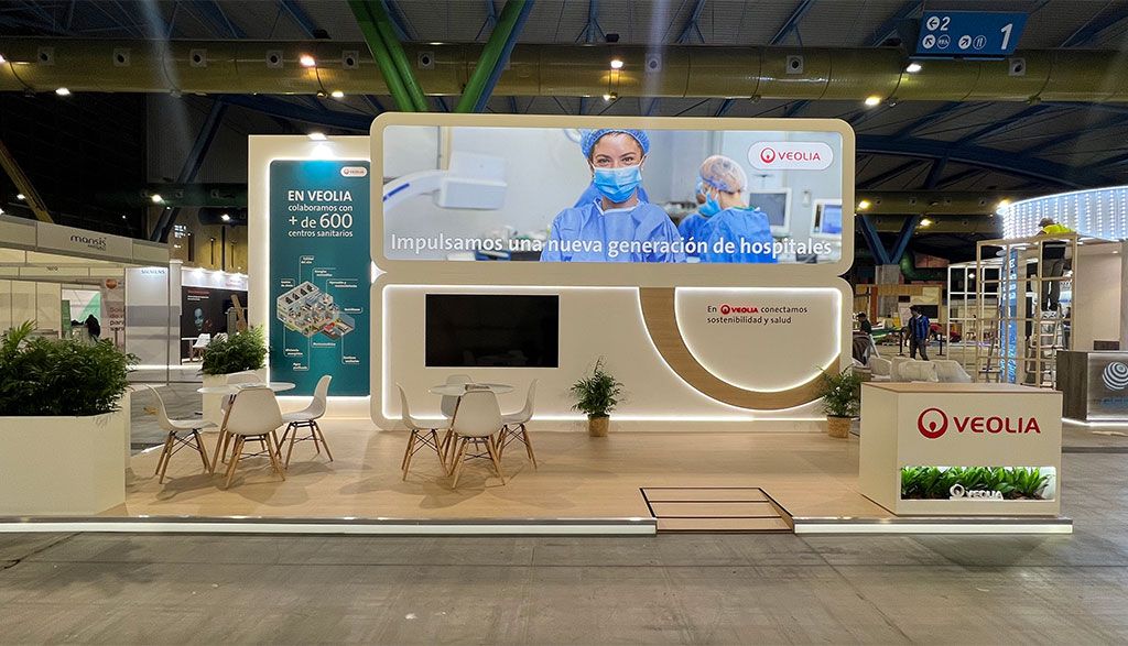 stand Veolia para Congreso Nacional de Ingeniería en el sector de la Sanidad